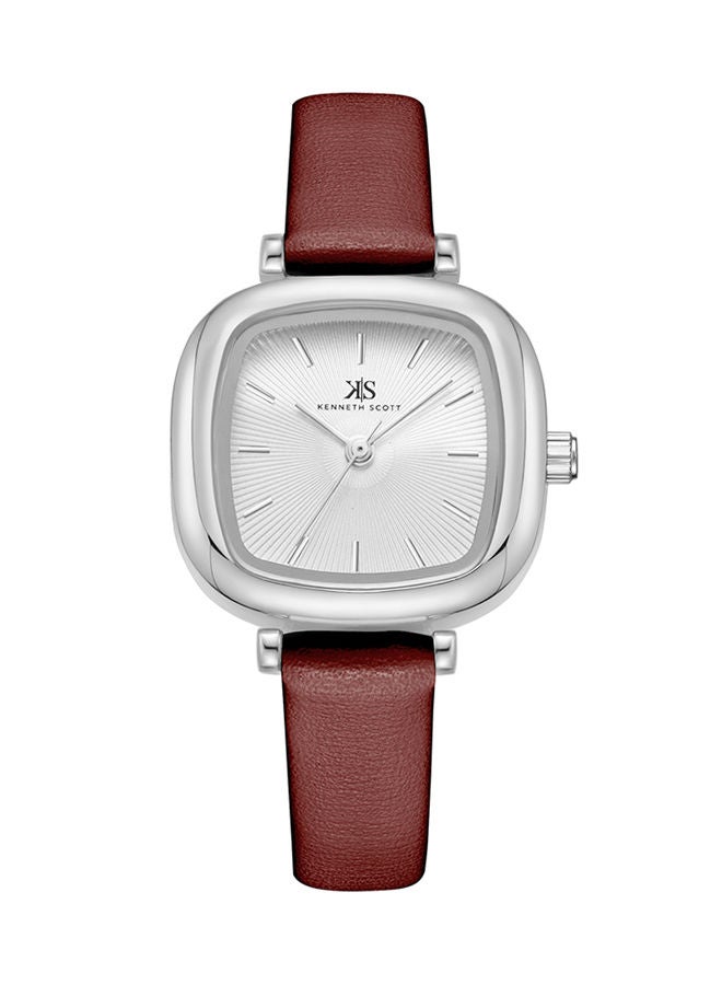 KENNETH SCOTT ساعة يد تناظرية من مادة البولي يوريثين K22525-SLDW - Image 1