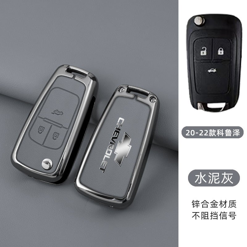 Chevrolet Zinc Alloy Remote Key Case Cover for Chevrolet (Cavalier, Cruze, Sail, Equinox, Orlando, Trax) - Image 1