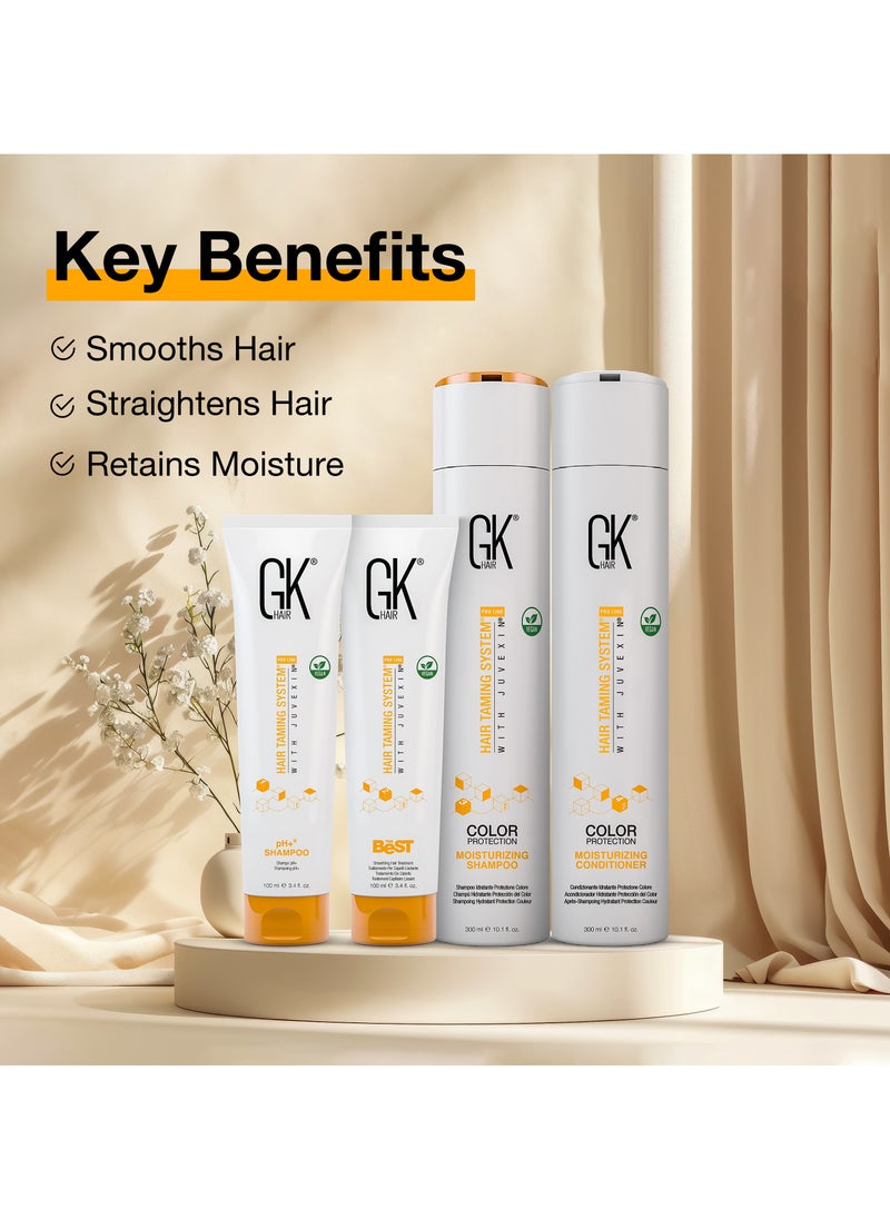 GK Hair The Best Consumer Box Kit (10.1 Fl Oz/300ml) Smoothing Keratin Treatment Professional Brazilian Complex Blowout Straightening For Silky Smooth Frizzy Hair  - Image 4
