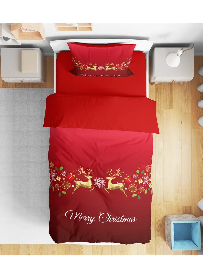 Eray Home Erays Home Erayshome New Year Christmas 3D Digital Printed Single Duvet Cover Set (Without Sheets)