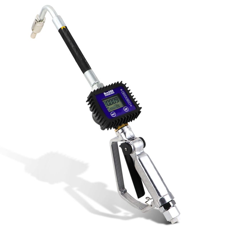 Digital Oil Control Valve Meter NozzlePneumatic Oil Gun with 12 inch NPT InletExtrusion pressure 7barDigital Fuel Oil Lubricant Nozzle with Flow MeterNot for Gasoline