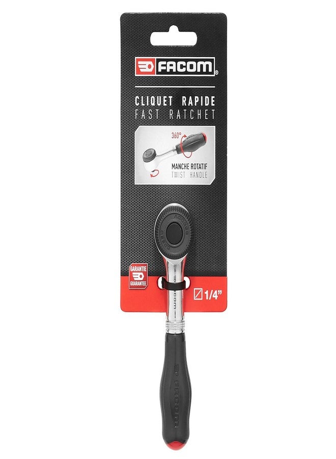 Facom R.360 Fast Action Ratchet with Twist Handle, 1/4" Drive