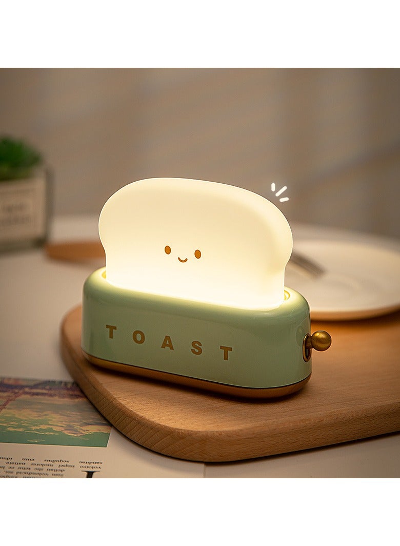 USB Rechargeable Cute Toaster-Shaped LED Night Light – Warmth Illuminates Every Moment, Decorative Table Lamp, Perfect for Home, Birthday Gift - Image 1