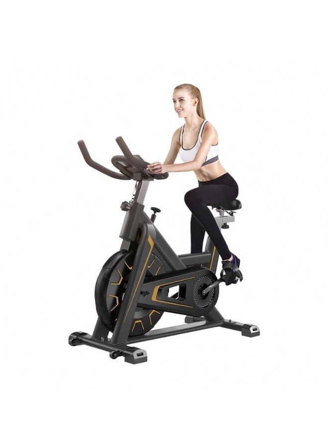 Exercise Bikes, Indoor Stationary Bikes, 330lbs Weight Capacity, Magnetic Resistance Spinning Cycle Bike for Home, LCD Monitor, Comfortable Seat Cushion for Cardio Fitness Bicycle Training - Image 2