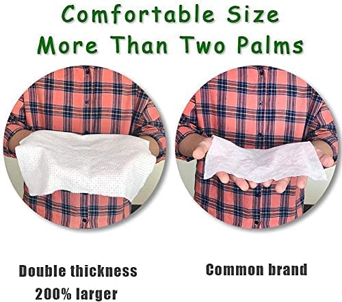 IKTU Large & Thick Compressed Disposable Towels - Soft, Durable, Reusable Magic Tissue - Travel, Home, Outdoor Hand Towels - (Size-9 x 12 Inch) (10 pcs, White) - Image 3