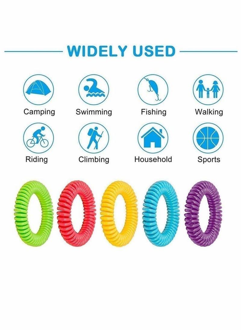 كاست ويف ١٠ أساور طاردة للبعوض، مصنوعة من السترونيلا الطبيعية بالكامل وخالية من مادة DEET، تحمي من البعوض الصغير، مقاومة للماء، مناسبة للاستخدام الخارجي، آمنة للبالغين والأطفال - Image 3