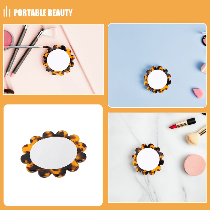 💄 مرآة مكياج صغيرة محمولة ومتينة مثالية للسفر ولمسات سريعة - Image 4