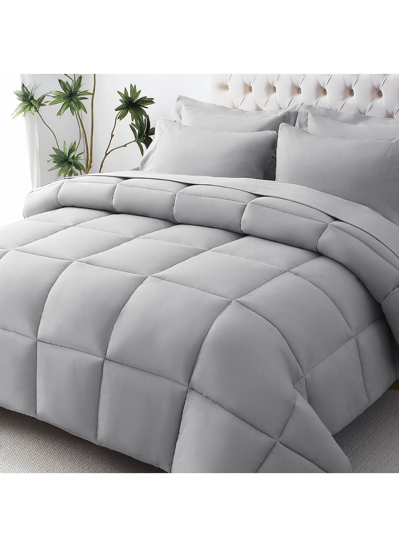 JOLLYVOGUE JOLLYVOGUE Full Size Comforter Set  Ultra-Soft Full Size Bed Set  Full Comforter Sets  7-Piece Bed in a Bag  Goose Down Alternative  Oeko-TEX Certified  Sheets & Pillowcases  - Image 1