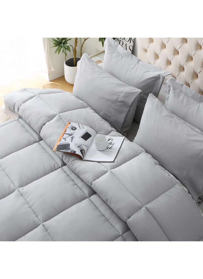 JOLLYVOGUE JOLLYVOGUE Full Size Comforter Set  Ultra-Soft Full Size Bed Set  Full Comforter Sets  7-Piece Bed in a Bag  Goose Down Alternative  Oeko-TEX Certified  Sheets & Pillowcases  - Image 2