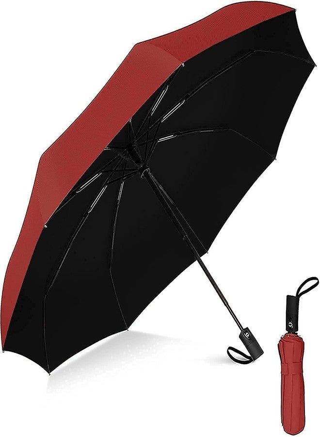 HEMIZA Umbrella for Men, Umberallas for Rain Big Size Men, Windproof Umberalla Large for Man,Women,Kids,Girls,Boys - 3 Fold with Auto Open and Close (Red) - Image 1
