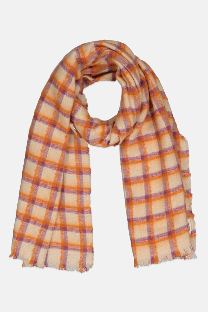 Reserved Women Checkered Scarf, Multicolor - Image 1