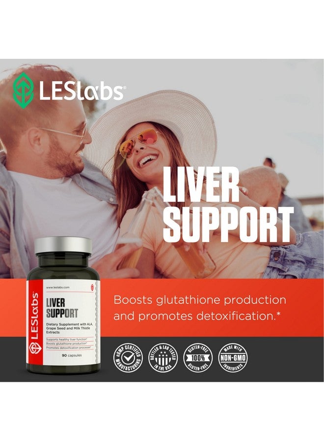 LES Labs دعم الكبد من LES Labs - يعزز وظيفة الكبد الصحية، إنتاج الجلوتاثيون وإزالة السموم - مستخلصات الشوك المقدس، NAC، ALA و الهندباء - مكمل غير معدل وراثيًا - 90 كبسولة - Image 5