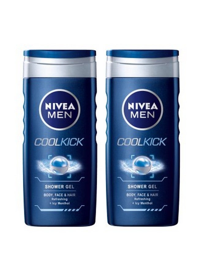 Nivea Cool Kick Shower Gel For Men (250Ml) (Pack Of 2)