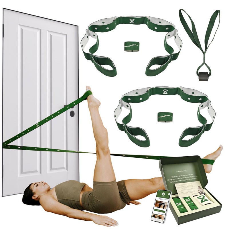 two8 bandz Two8 Bands Pilates in a Box -Workout Resistance Bands For Working Out Women & Men, Resistance Band With Loops, Stretch Band For Exercise, At Home Pilates Equipment for Home Workouts Kit, Workout Loops - Image 1