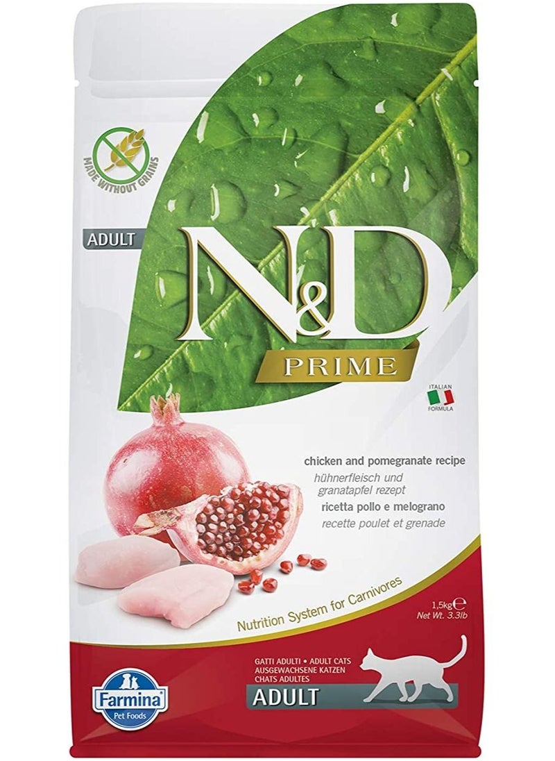Farmina - Chicken and Pomegranate Adult Cat Food 1.5 kg - Image 1