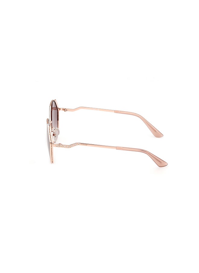 GUESS Women's UV Protection Hexagon Sunglasses - GU7842-S28Z58 - Lens Size: 58 Mm  - Image 2