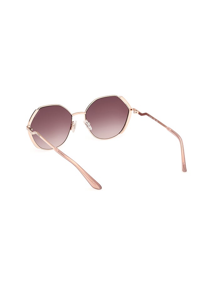 GUESS Women's UV Protection Hexagon Sunglasses - GU7842-S28Z58 - Lens Size: 58 Mm  - Image 3