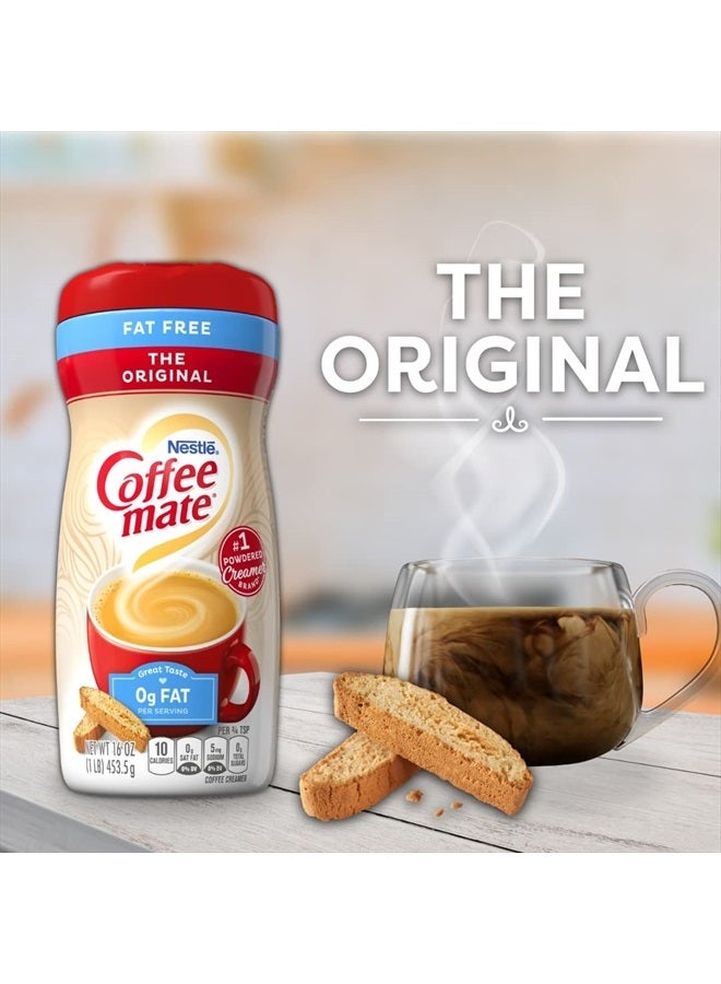 Coffee Mate كريم القهوة ميت الأصلي خالي من الدهون مسحوق 1 عبوة 16 أونصة - Image 2