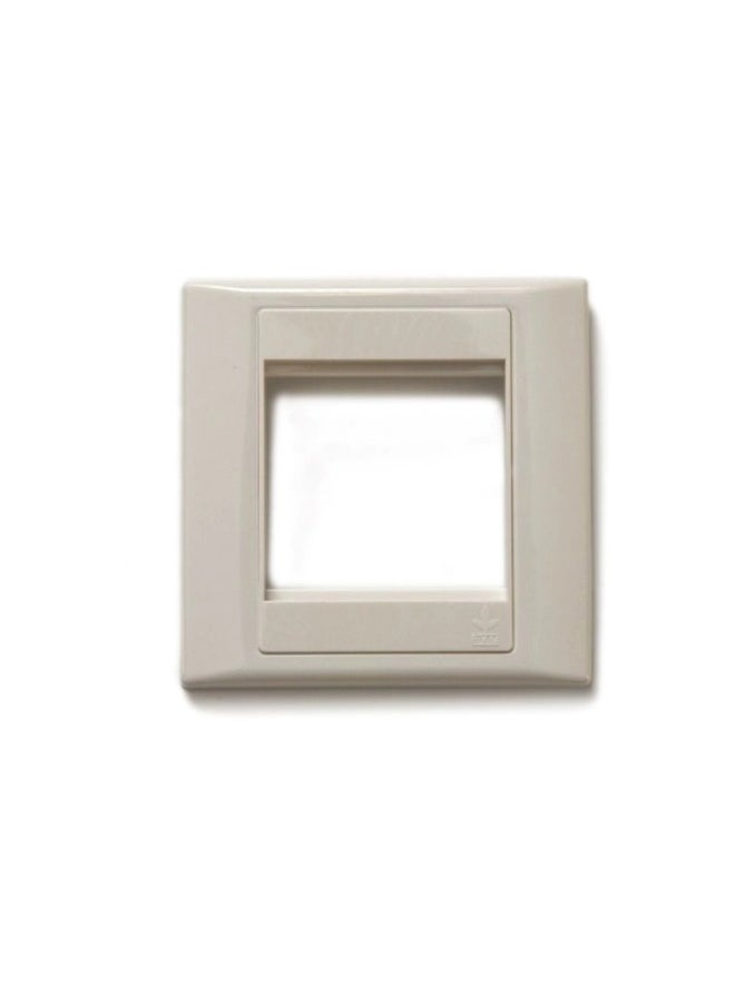 FYM FYM 1 Gang Euro Mounting Plate (50 x 50mm) White, Polycarbonate Fire Retardant, Durable & High Quality 