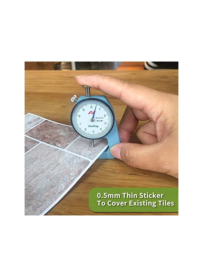 S-TOP 25 Pcs Self-Adhesive Tile Transfer for Home Decor, Peel and Stick Tile Decal, Water-Proof Backsplash Wall Tile Sticker for Kitchen Bathroom, 4x4inch - Image 4