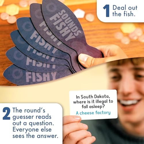 Big Potato Sounds Fishy Board Game: The Bluffing Family Game for Kids 10+ - Best New Family Quiz Games, Trivia Games for Groups of People | Online Exclusive - Includes 20 Bonus Questions - Image 3