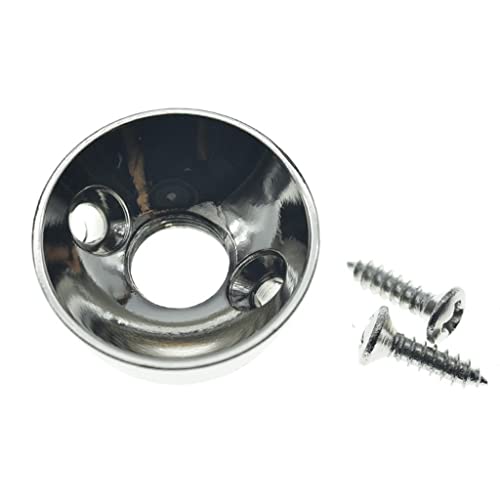 KAISH Nickel Brass Metric Electric Guitar Jackplate Electrosocket Jack Plate for FD Import Style Tele/Telecaster - Image 2