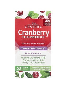 21st CENTURY Cranberry with Probiotics 60 Tablets  - Image 1