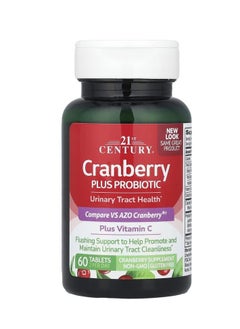 21st CENTURY Cranberry with Probiotics 60 Tablets  - Image 3