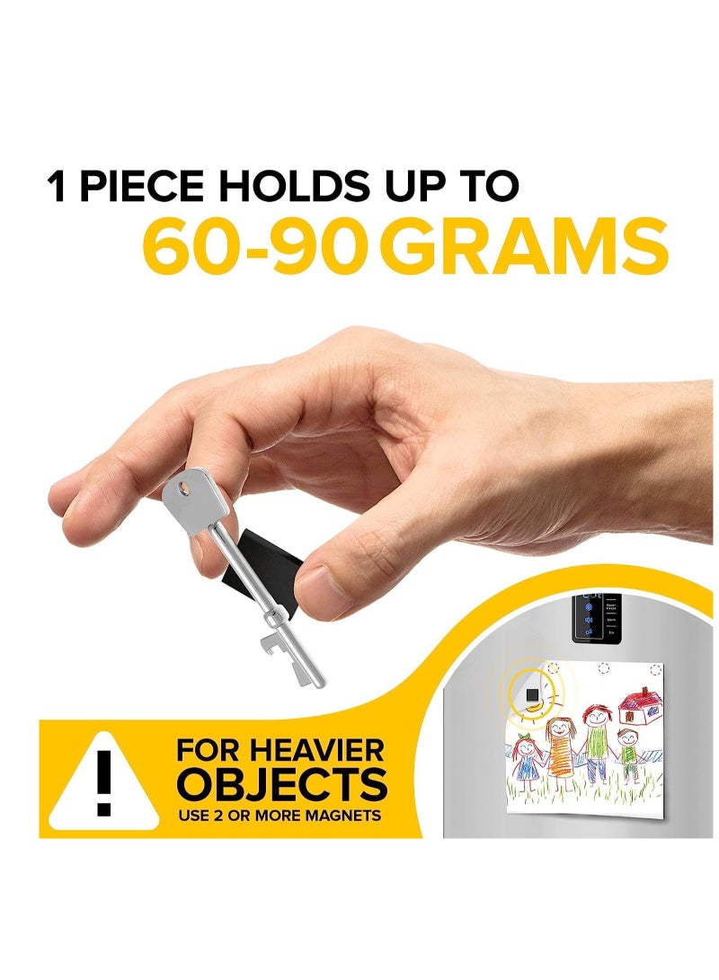 GUDOO 110 Pieces Magnetic Squares Square Magnets with 3M Strong Self Adhesive Backing Tape Perfect for DIY Art Projects Whiteboards and Fridge Magnet Square Tape 20mm x 20mm - Image 3