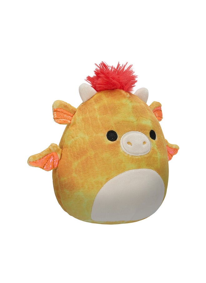 Squishmallows Little Plush 5 inch Dieric Yellow Textured Dragon with Red Hair Officially Licensed Kellytoy Plush Toy Colorful Soft Gift for Kids Girls & Boys Washable Squishy Stuff Toy Multicolor All Age  - Image 4