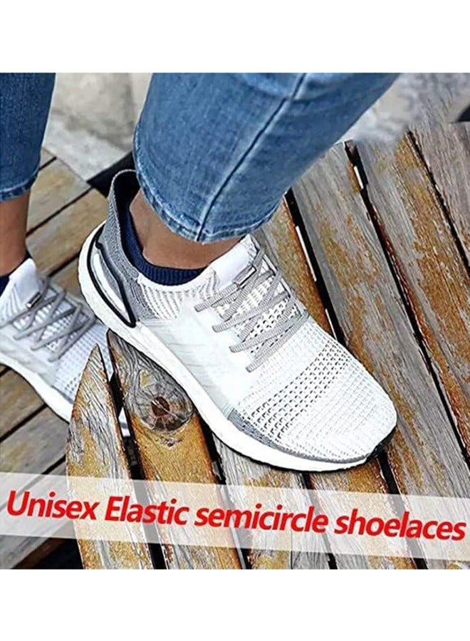 6 Pairs Shoe Laces No Tie Elastic Laces for All Shoes Universal Elastic Shoe Laces Tieless Running Shoelaces with Metal Buckles for Trainers Marathon Triathlon Runners Adults Kids 105CM - Image 5