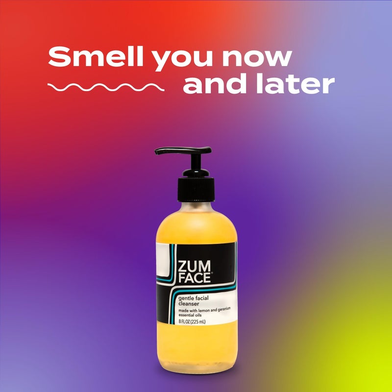 Indigo Wild منظف وجه لطيف من إنديجو وايلد زوم - منتج للعناية بالبشرة الطبيعية - عناية مرطبة للوجه بزيت جوز الهند وزيت الزيتون وزيت الجوجوبا - برائحة الليمون والجرانيوم - 8 أونصات سائلة - Image 3