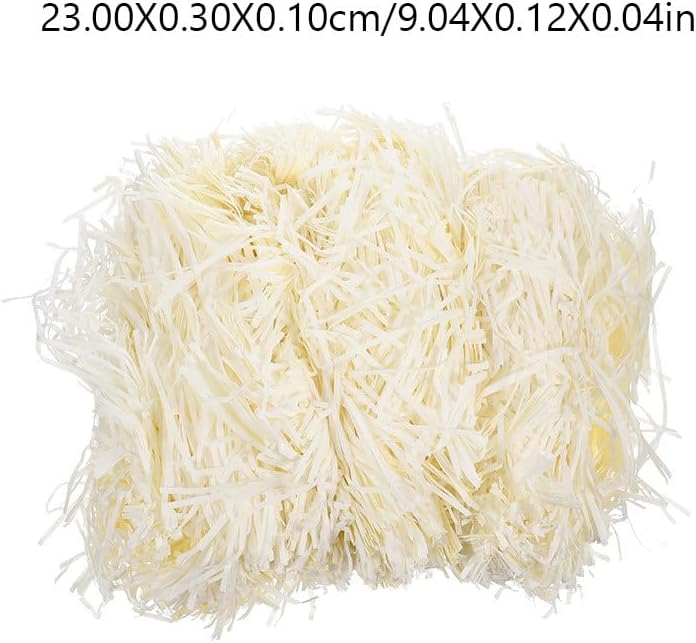 Ciieeo Decorative Raffia Grass Paper Filler 500g Beige Crinkle Shredded Packing Box Stuffing for Boxes Basket Filling and Packaging Supplies - Image 2