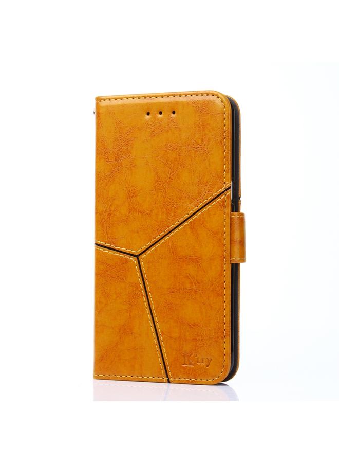 اس-توب جراب لهاتف Infinix Hot 12i مصنوع من الجلد بتصميم هندسي - Image 2