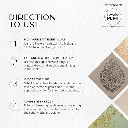Asian Paints Royale Play Textures - LUXE Collection Touch & Feel Swatch Book | 10+ Luxurious Textures & 80+ Colours for Elegant Interiors - Image 5