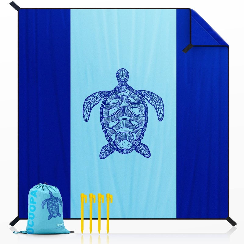 OCOOPA OCOOPA Beach Blanket Waterproof Sandproof 10X 9 Extra Large Soft and Sturdy Sand Free Light Weight and Portable Perfect for Travel Camping Picnic Beach Vacation Marine Life Series 