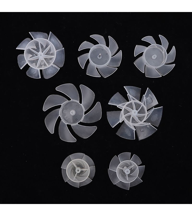 1pc 7 Blade Plastic Hair Dryer Fan Blade Replacement Compatible Model D Direct Fit For Hair Dryer Cooling Blade For DIY Repair Maintenance - Image 1