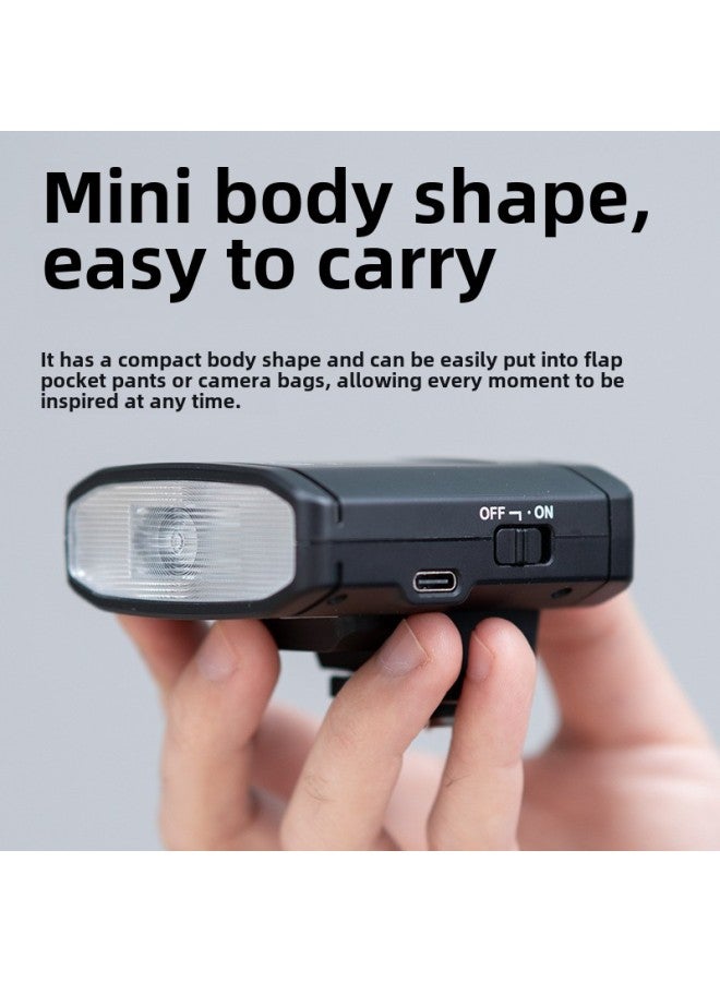 Jiebao TR100 Mini Flash Micro Single Digital Film Camera External Top Universal Hot Shoe Light Flash-Color:Tr100  + G4 Flash Trigger  - Image 3