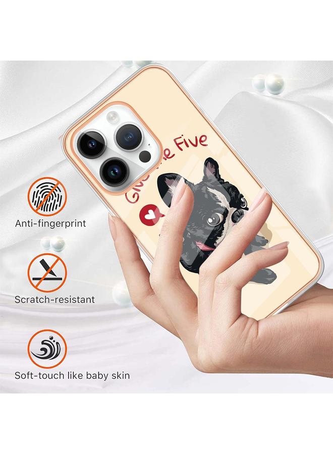 اس-توب جراب لهاتف iPhone 14 Pro، جراب هاتف IMD مزدوج الجوانب مطلي بالرخام الكهربائي - Image 5