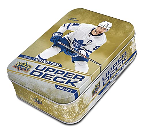 Upper Deck NHL 202021 Series 2 Hockey Trading Card Collector Tin 10 Packs - Image 1