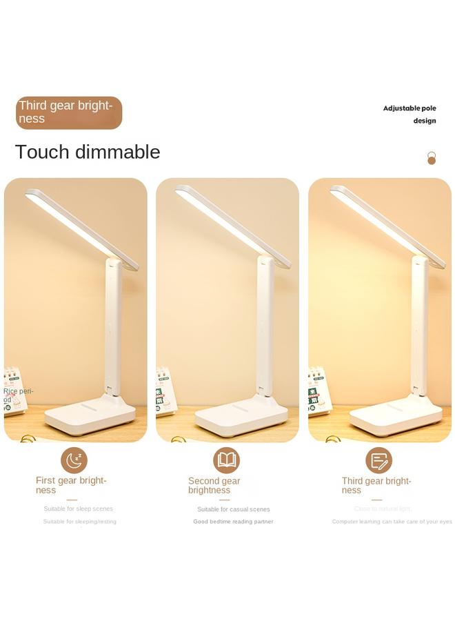 Bluejw Desk Lamp Eye Protection Study Lamp LED Rechargeable Plug-in Student Dormitory Artifact Children's Eyesight Protection Reading Desk Lamp - Image 5