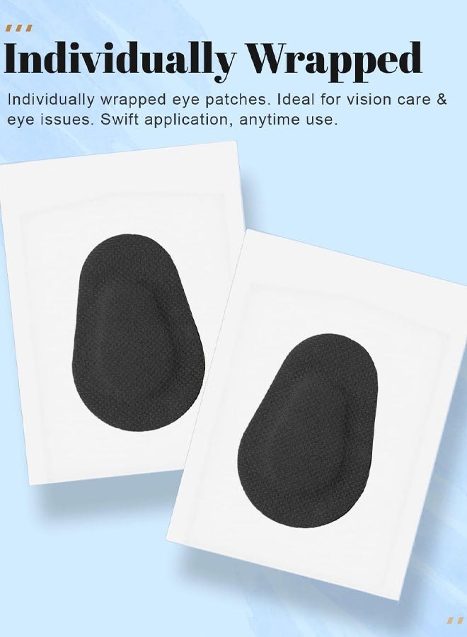 ١٠ قطع من ضمادات العين اللاصقة للبالغين، ضمادات عين طبية للاستخدام مرة واحدة، ضمادات عين قابلة للتنفس لعلاج كسل العين (الغمش) وكسل العين، ضمادات لاصقة خالية من اللاتكس - Image 3