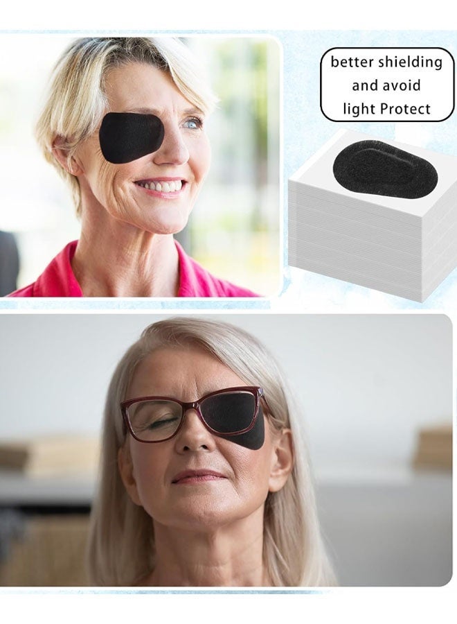 ١٠ قطع من ضمادات العين اللاصقة للبالغين، ضمادات عين طبية للاستخدام مرة واحدة، ضمادات عين قابلة للتنفس لعلاج كسل العين (الغمش) وكسل العين، ضمادات لاصقة خالية من اللاتكس - Image 5