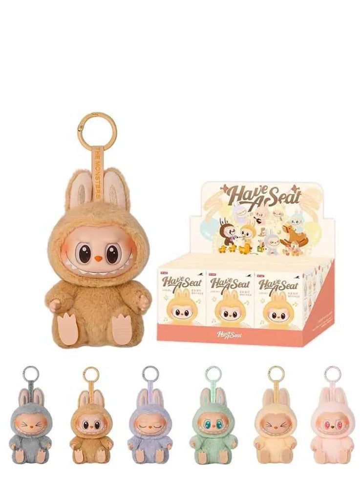 LABUBU Labubu Plush Toy Collection, Monster Dolls with Hanging Loop, Assorted Pastel Colors Blind Box, Big Into Energy Version 2 Series, 1PCS Random Color  - Image 1