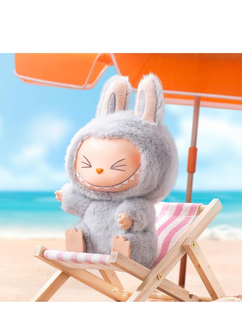 LABUBU Labubu Plush Toy Collection, Monster Dolls with Hanging Loop, Assorted Pastel Colors Blind Box, Big Into Energy Version 2 Series, 1PCS Random Color  - Image 4