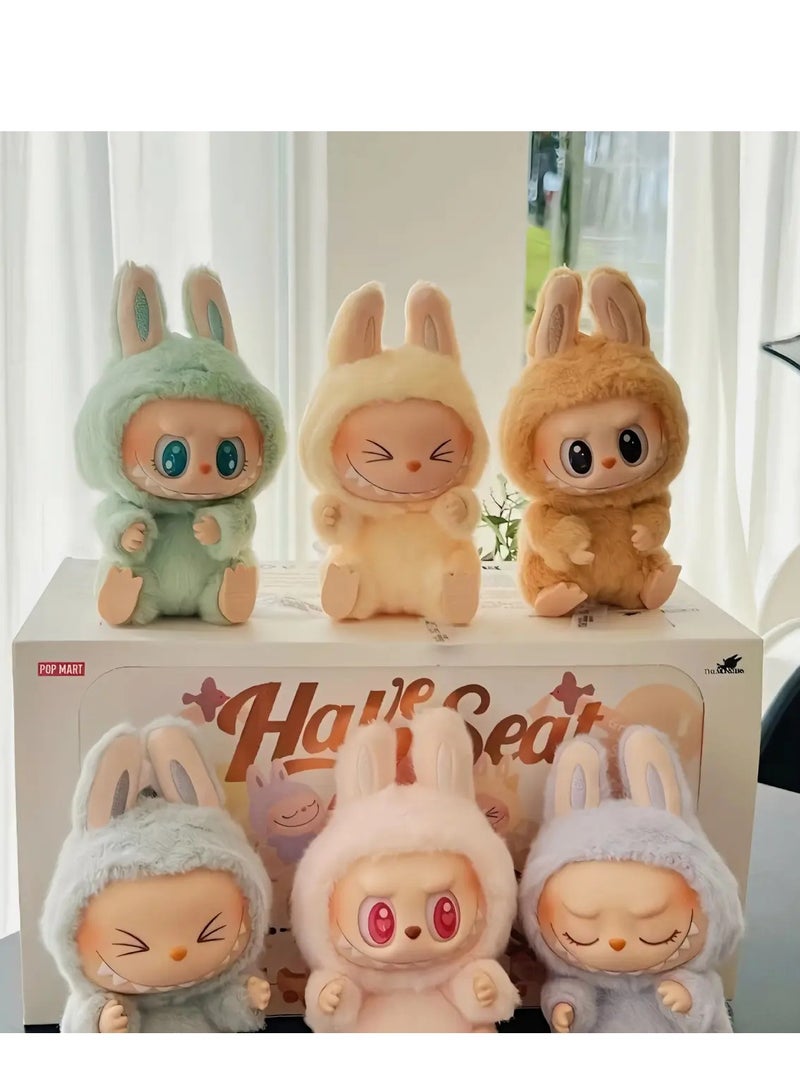 LABUBU Labubu Plush Toy Collection, Monster Dolls with Hanging Loop, Assorted Pastel Colors Blind Box, Big Into Energy Version 2 Series, 1PCS Random Color  - Image 3