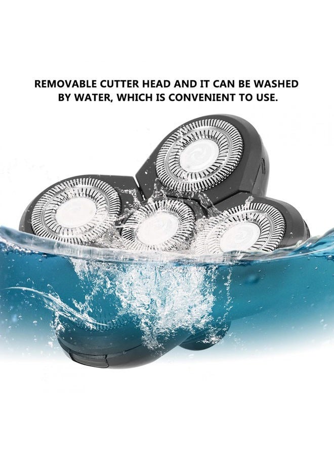 yuyte Electric Shaver Replacement Electric Shaver Accessory Electric Replacement Shavers For Men Bald Head Rotary Shaver Grooming Kit Facial Clean Trimmer[#01] - Image 2