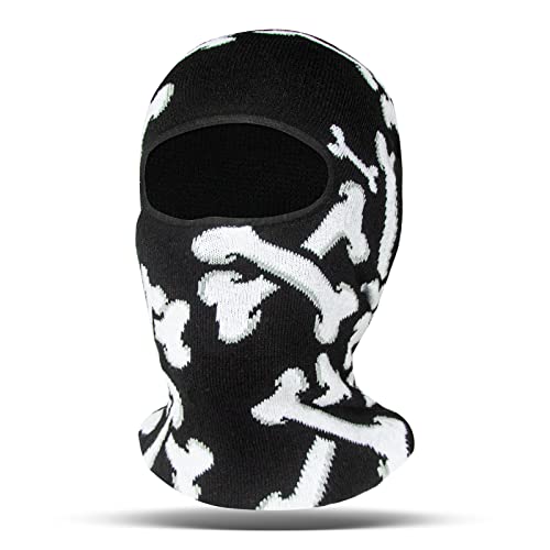 Evridwear Winter Balaclava Ski Mask Warm Knitted Full Face Cover for Men and Women Outdoor Sports Cycling(Bones) - Image 1