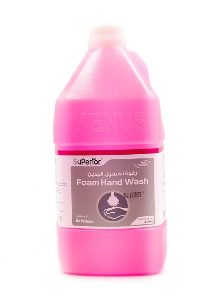 Venus Foam Hand Wash, Rose Bouquet Perfume, 4L