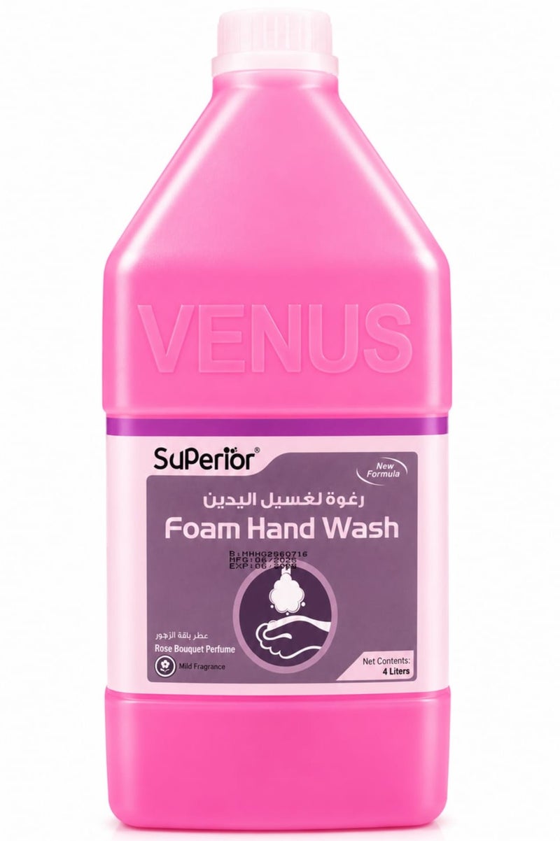 Foam Hand Wash, Rose Bouquet Perfume, 4L